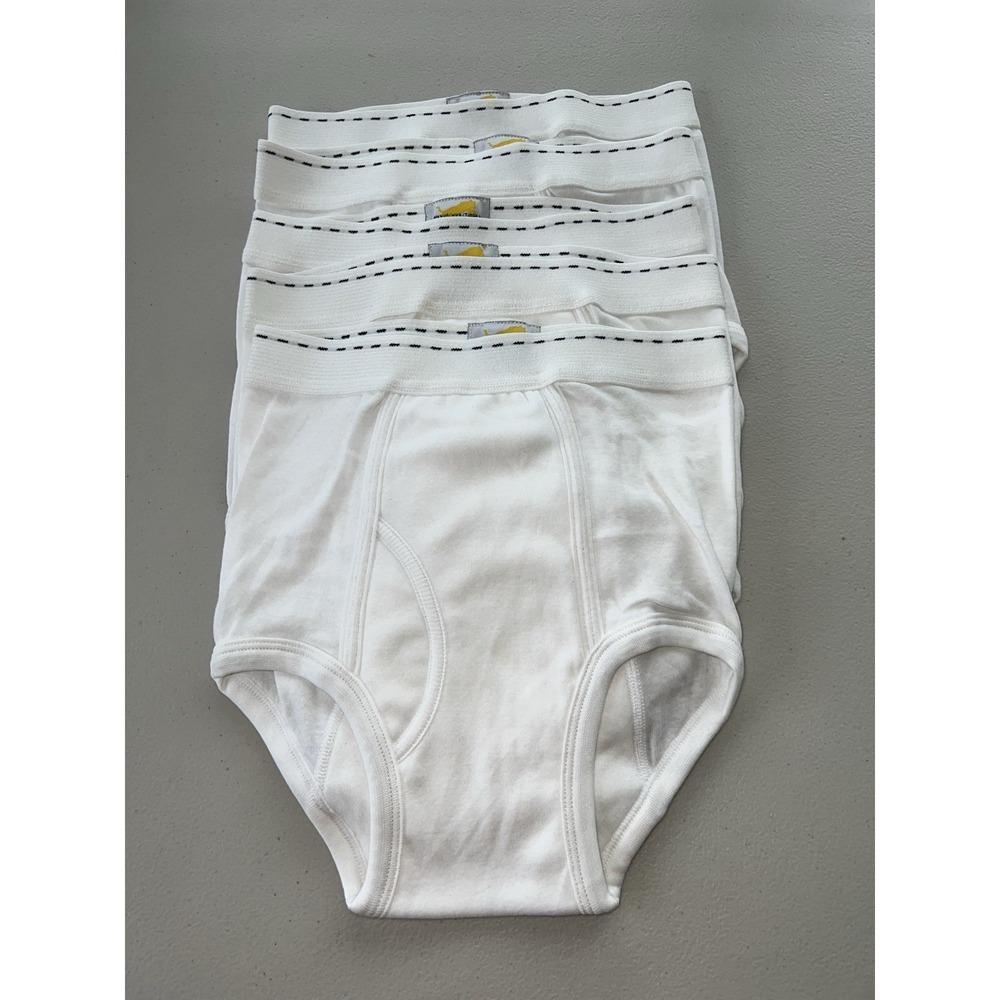Vintage 5 Pairs Tiger Double Seat Boys Kids Briefs Size 14-16 New Deadstock